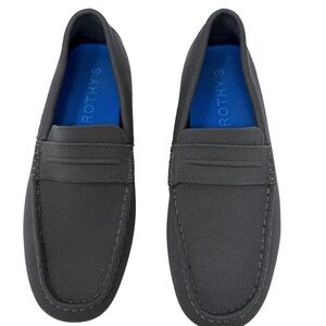 Rothy’s Mens Size 12 Driving Loafers Shoes blackish gray Comfort New